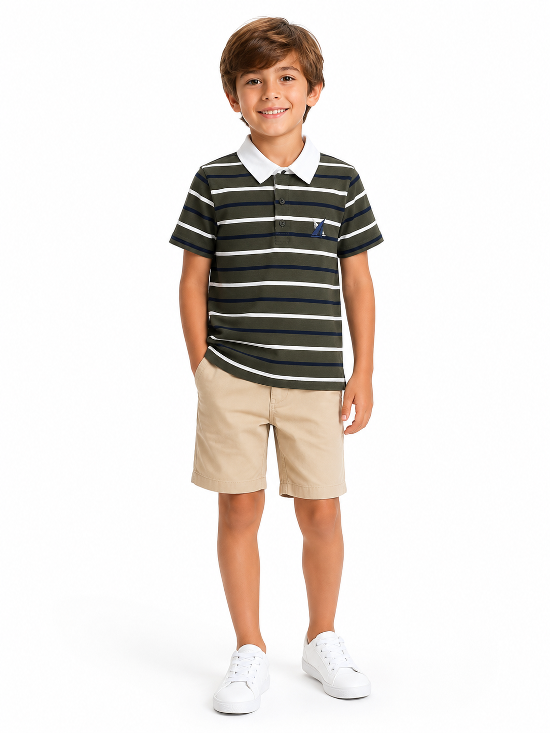 Olive League - Boys Polo T-Shirt