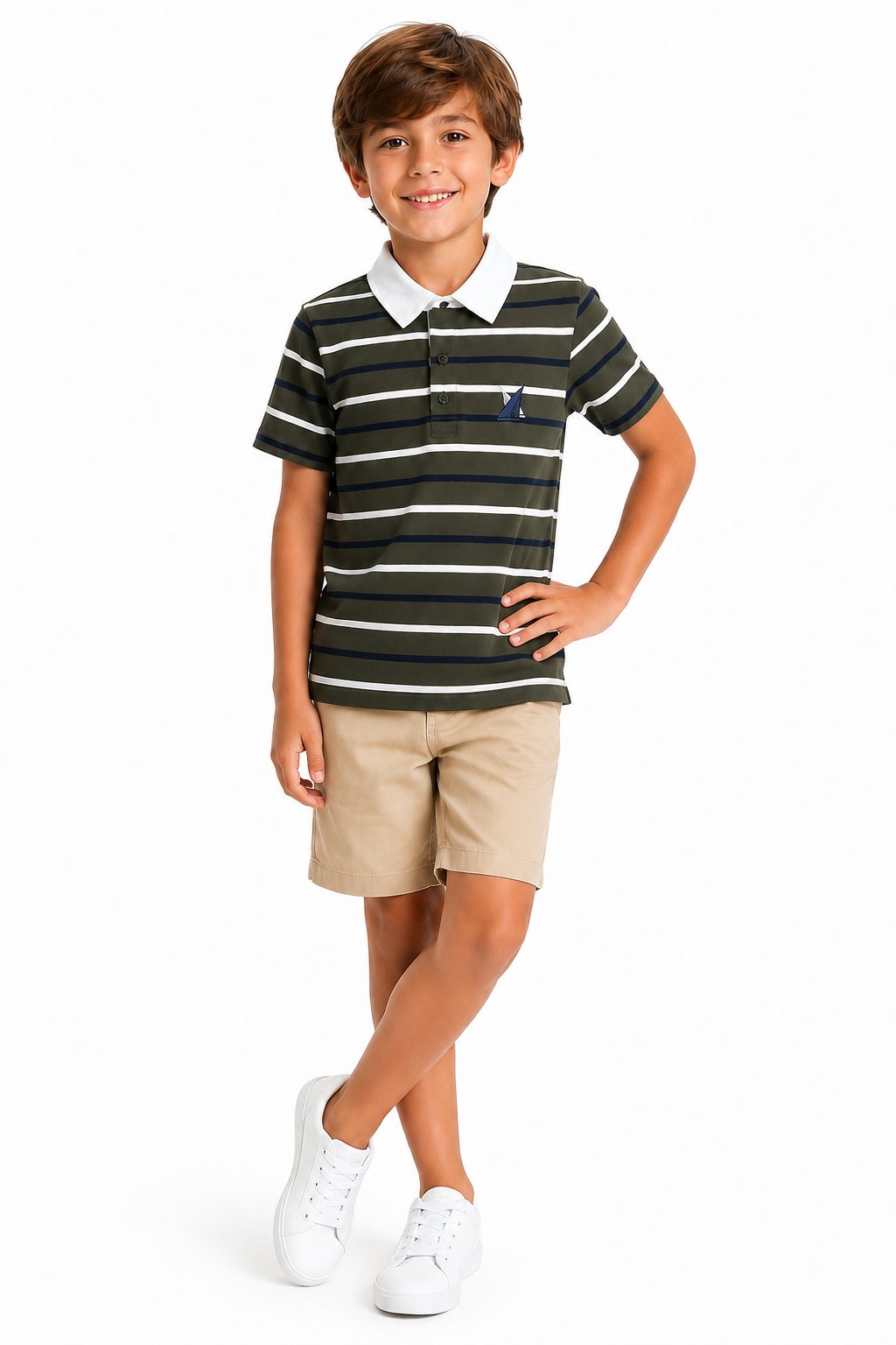 Olive League - Boys Polo T-Shirt