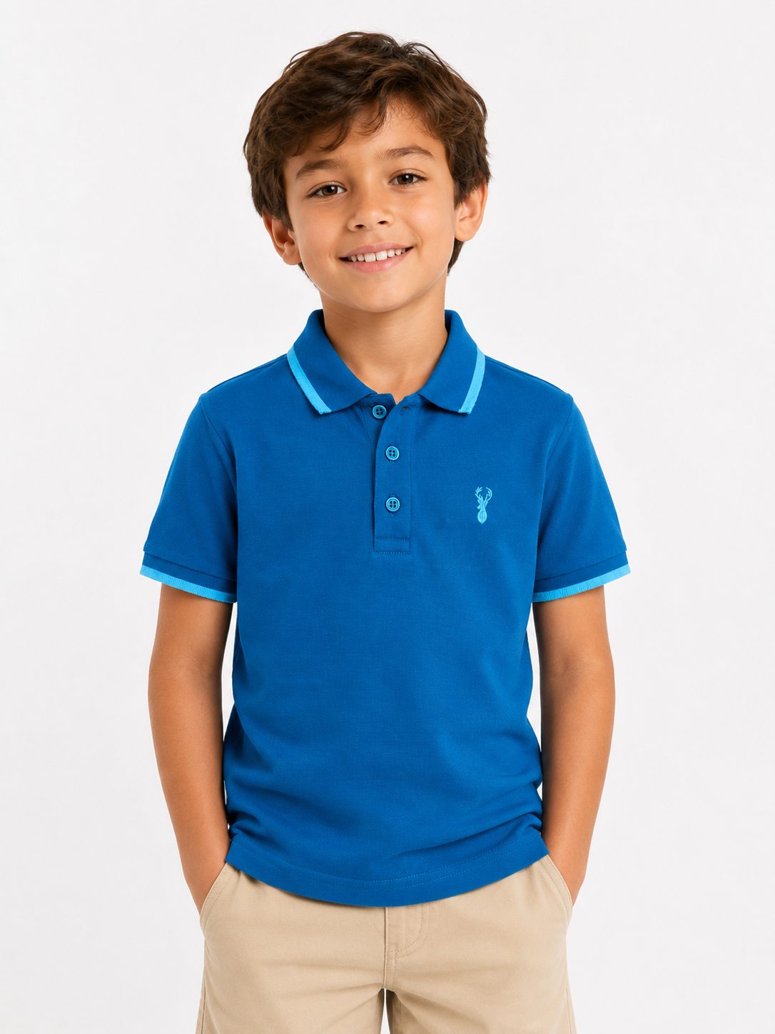 Jetstream - Boys Polo T-shirt | Blue