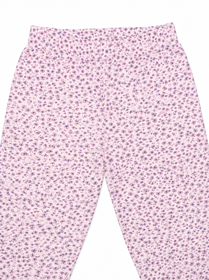 Lavender Bloom Girls Leggings | Ankle Length