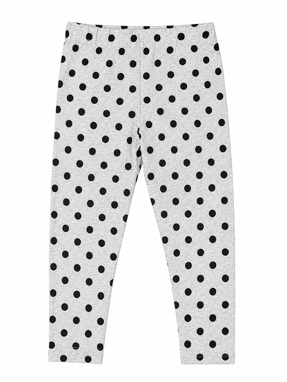 Dot Charm Girls Leggings | Ankle Length