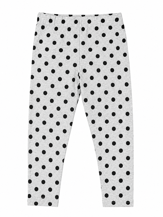 Dot Charm Girls Leggings | Ankle Length