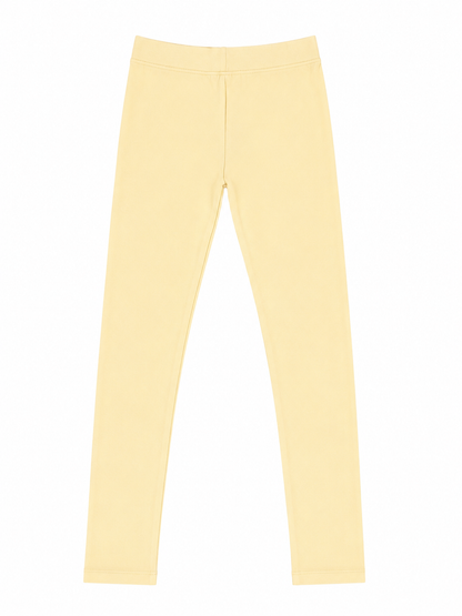 Butter Cream Girls Leggings - Cream | Full Length