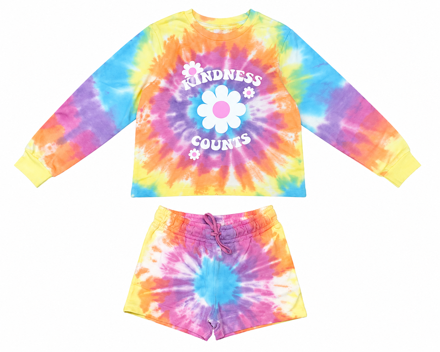 Colour Burst - Girls Pure Cotton Co-Ords set