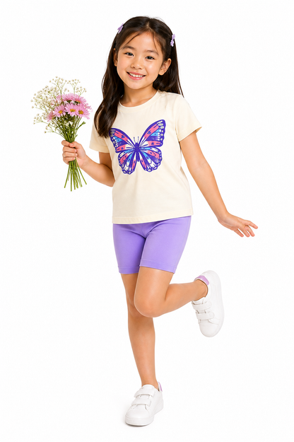 Lavish Butterfly - Girls Co-ords Set