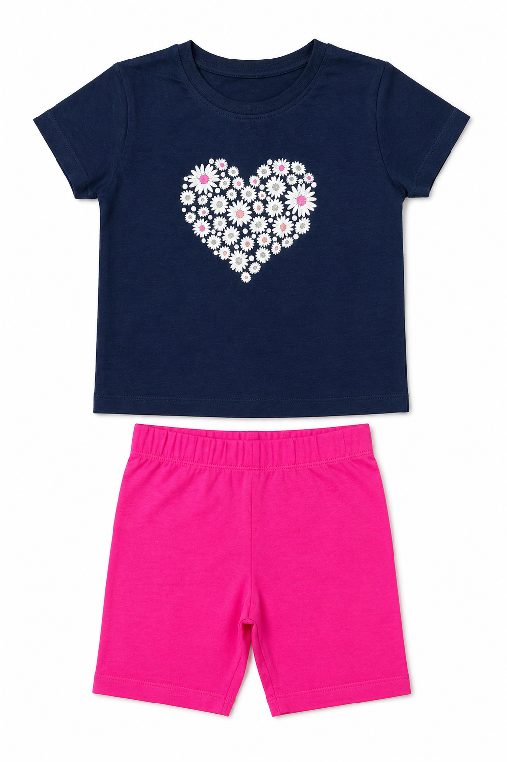 Pink Heart - Girls Co-Ords Set