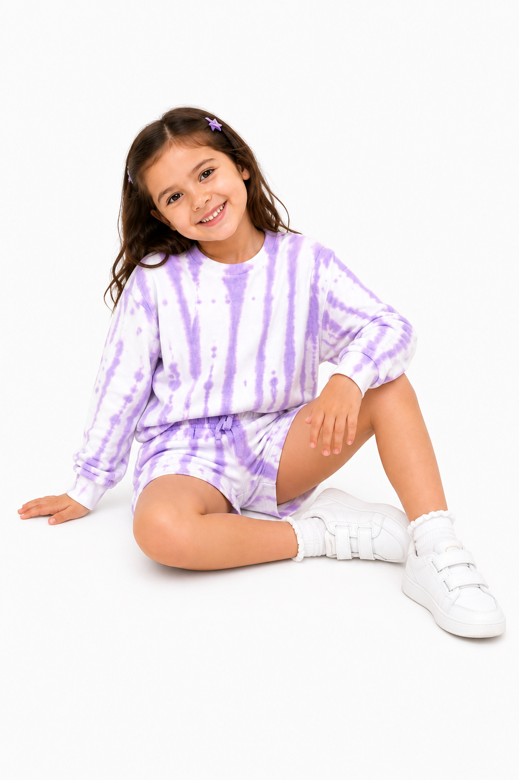 Purple Popcicals Girls Pure Cotton Co-Ords set