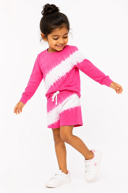 Strawberry Popsicle - Girls Pure Cotton Co-Ords Set
