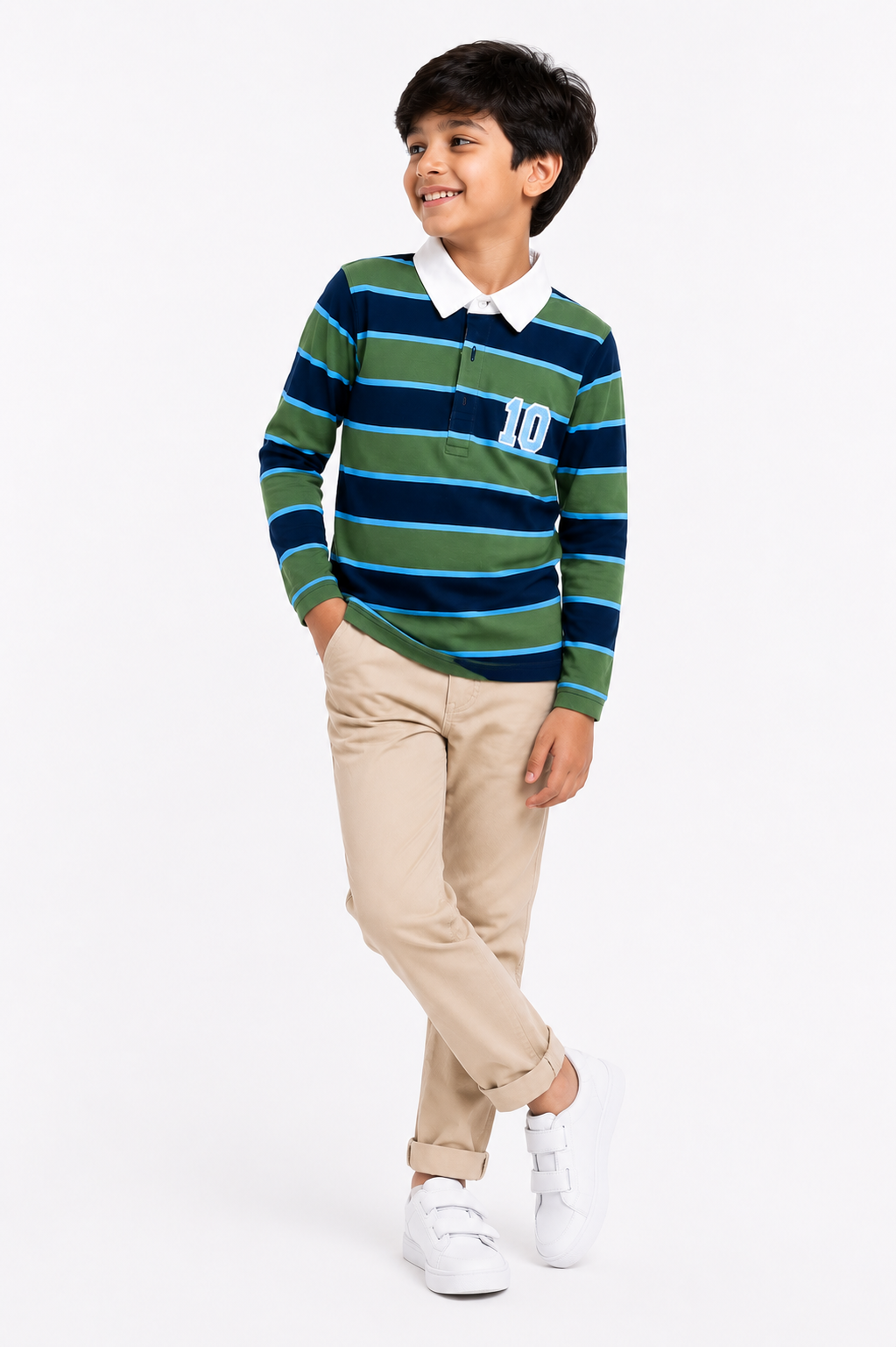Olive League - Boys Polo T-Shirt