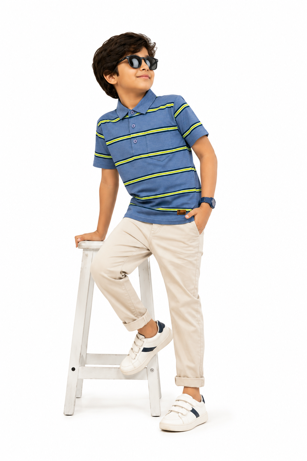 Neon Trial - Boys Polo T-Shirt