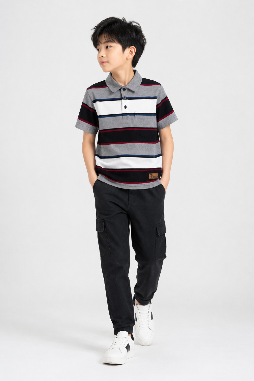 Monarch Stripe - Boys Polo T-Shirt