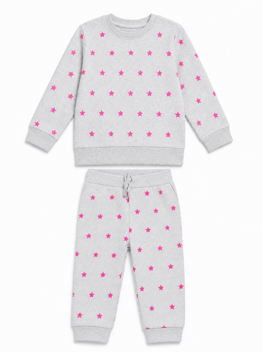 Pink Stardust - Babies Snuggle Co-ord Set