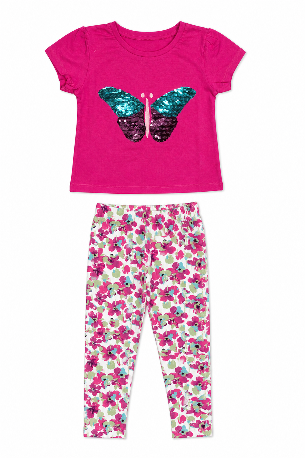 Sparkle Butterfly - Girls Pajama Set