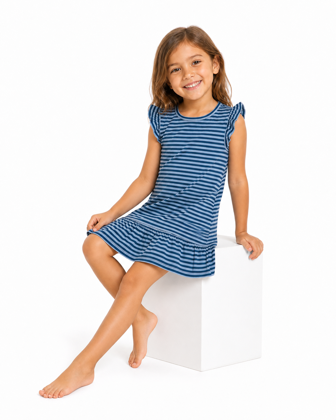 Seabreeze Frill - Girls Everyday Cotton Frock