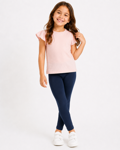 Deep Sea Girls Leggings - Navy | Ankle Length