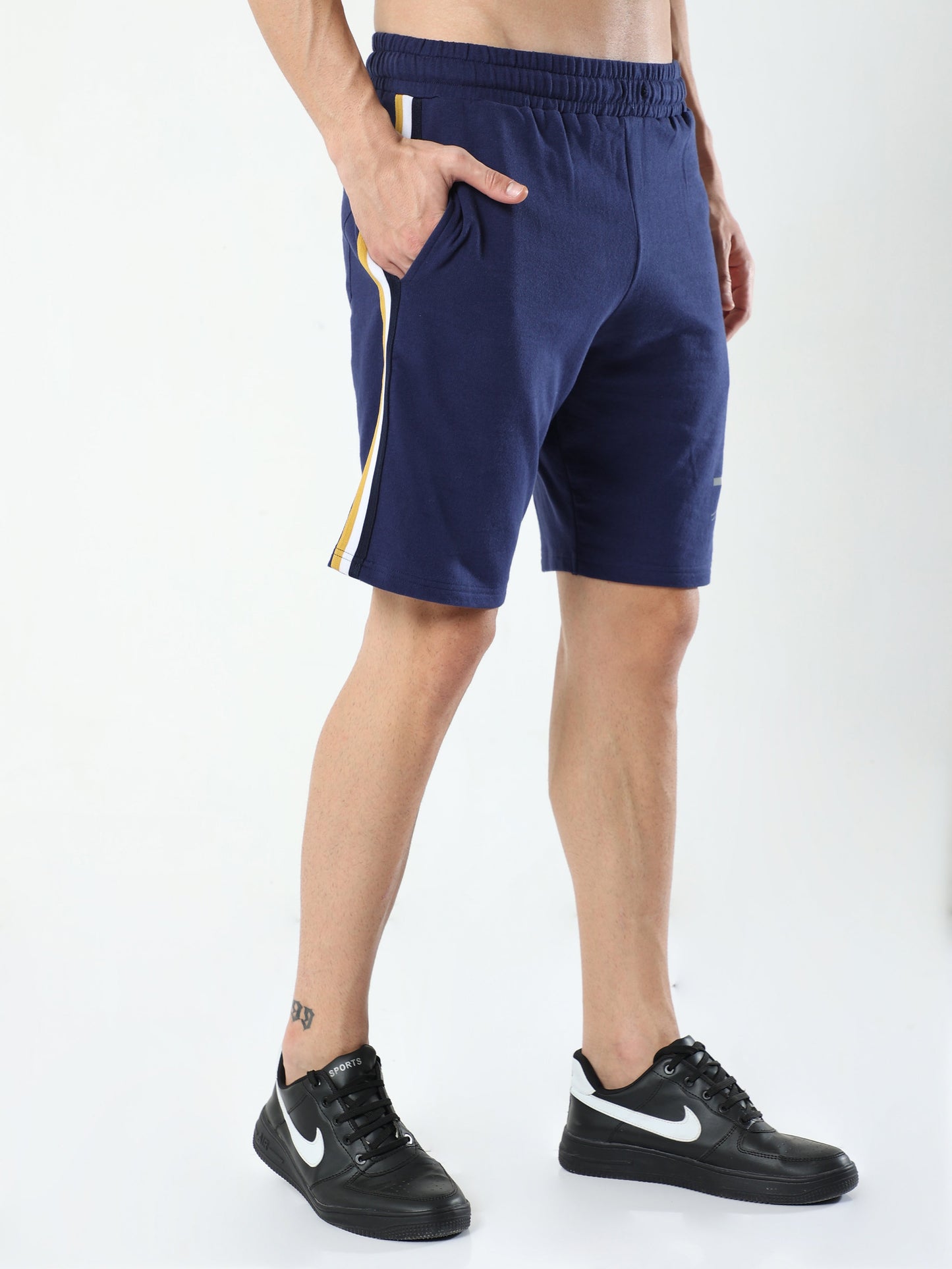Comfy Cotton - Men's Casual Shorts : Navy