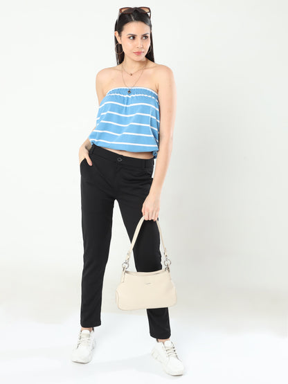 Women's Tube top - Blue Stripes
