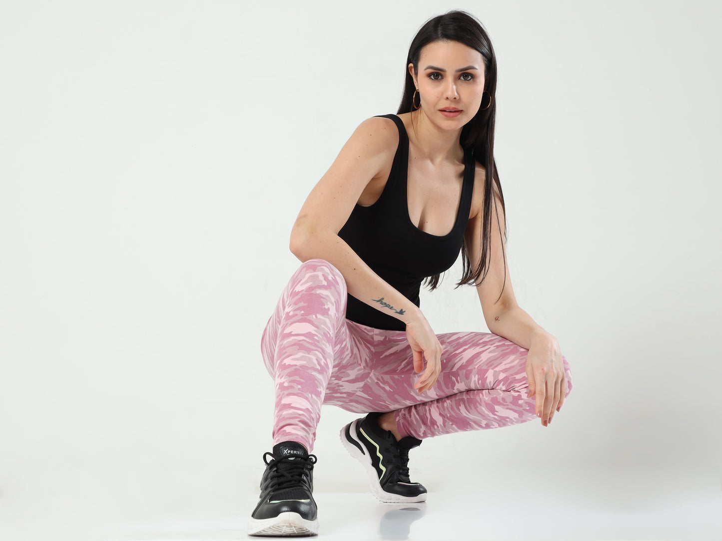Women's Printed Leggings - Cameo