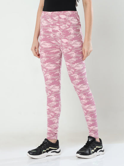 Women's Printed Leggings - Cameo