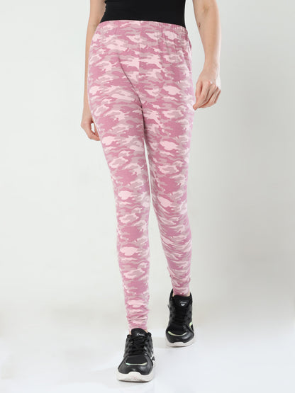 Women's Printed Leggings - Cameo