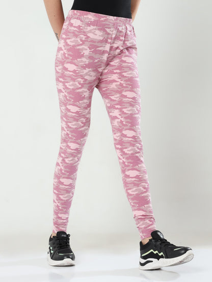 Women's Printed Leggings - Cameo