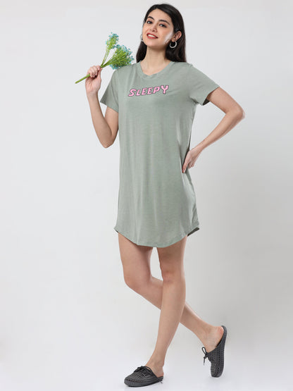 Short Nighty - Kinda Green