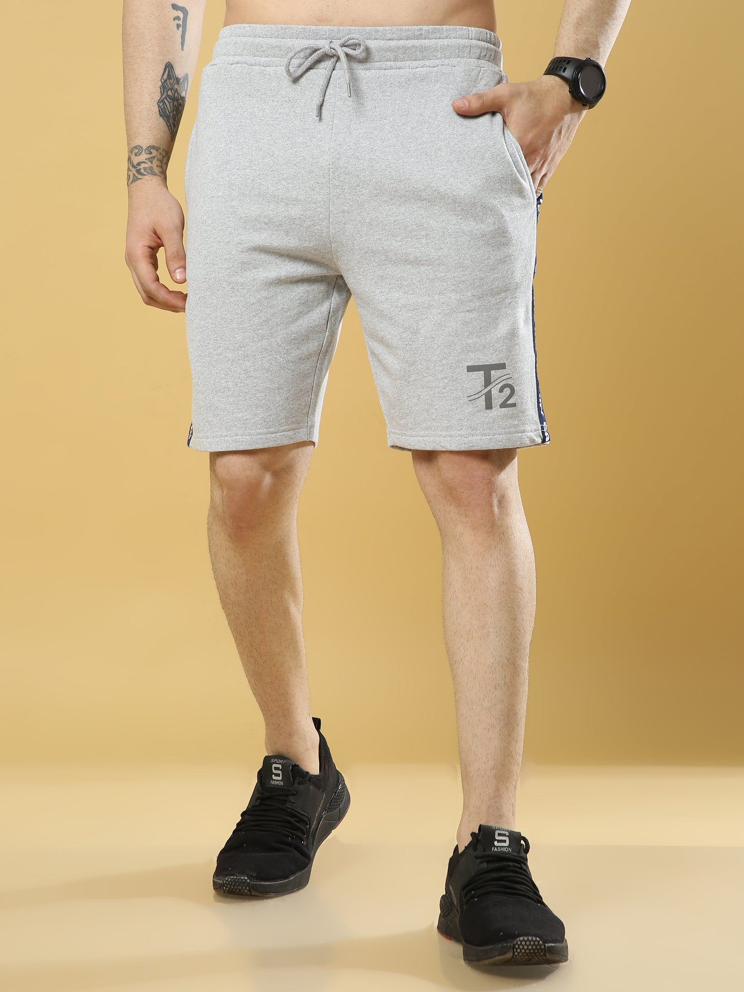 Comfy Cotton - Men's Casual Shorts : Melange