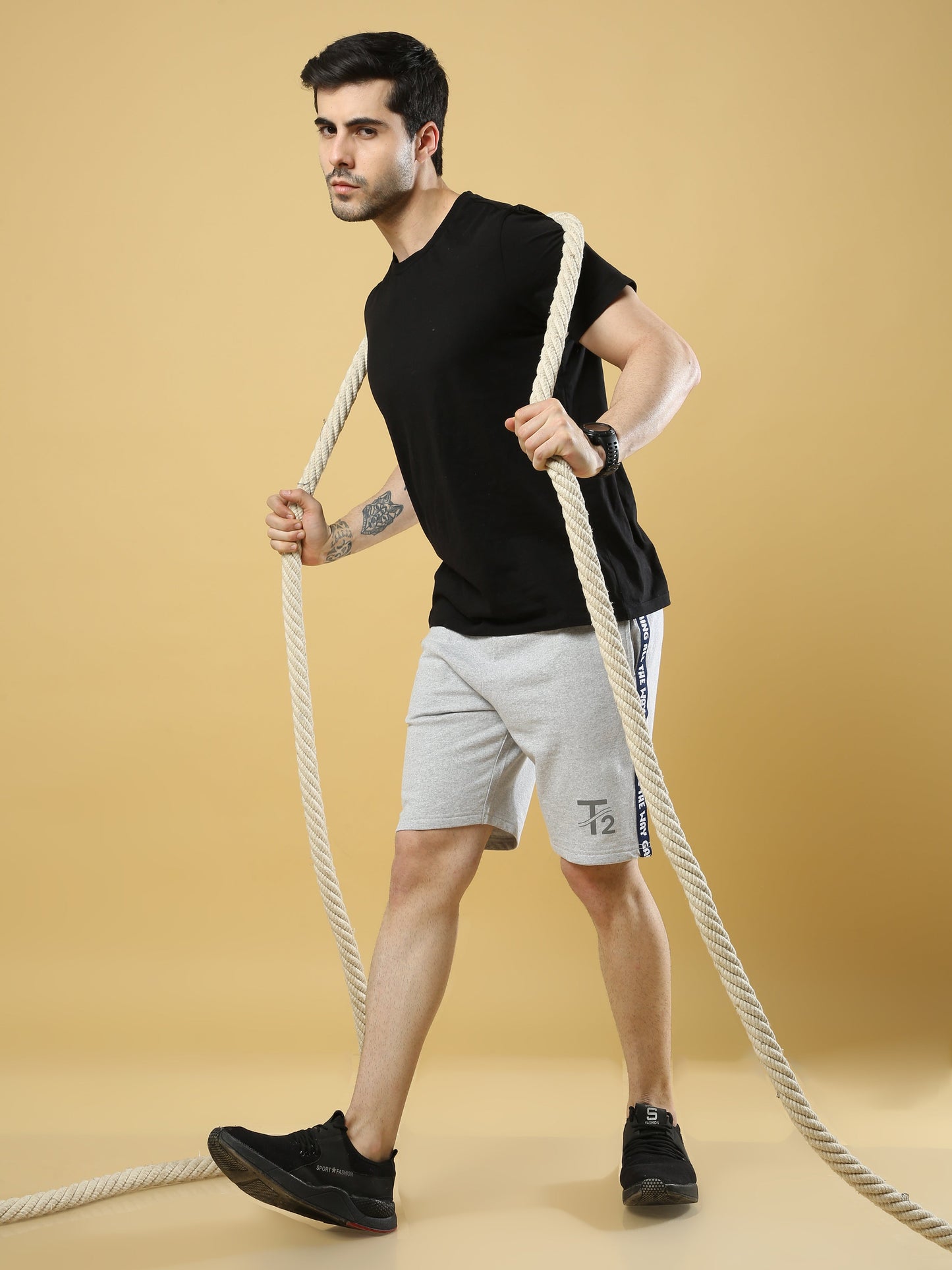 Comfy Cotton - Men's Casual Shorts : Melange