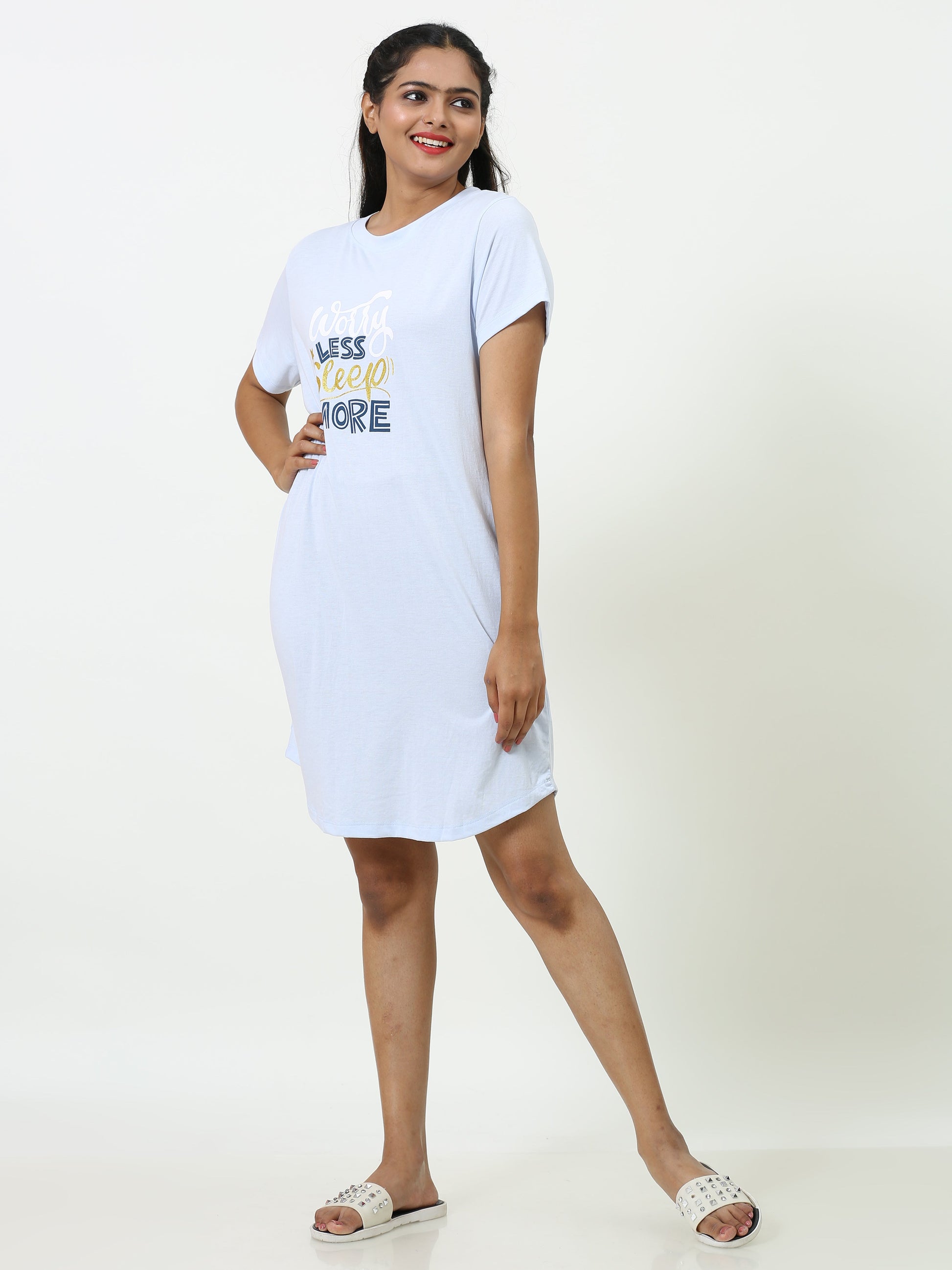 Worry Less Sleep More Short Nighty