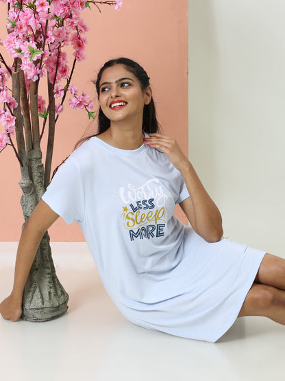 Worry Less Sleep More Short Nighty