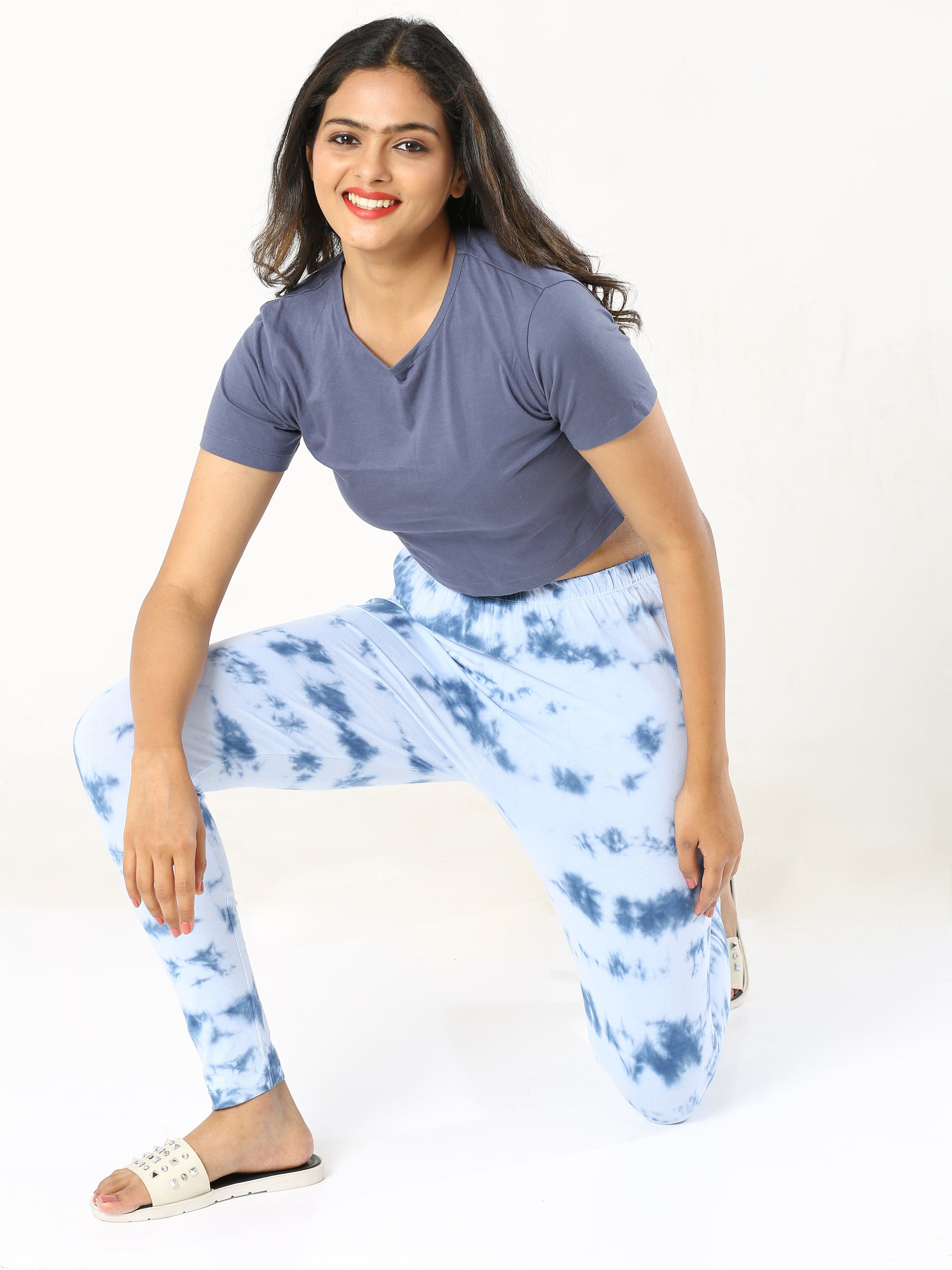 Tie & Dye Leggings - Blue
