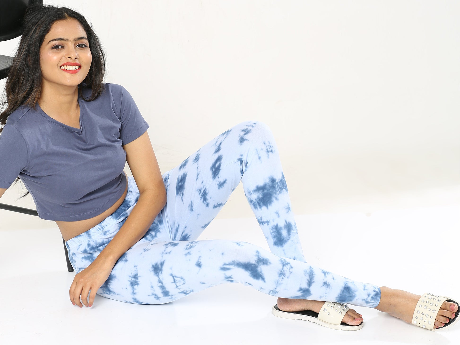 Tie & Dye Leggings - Blue