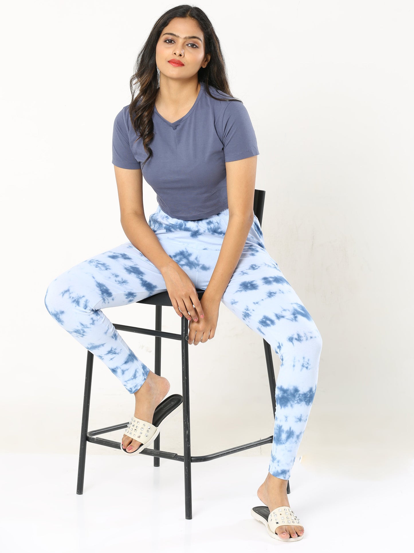 Tie & Dye Leggings - Blue