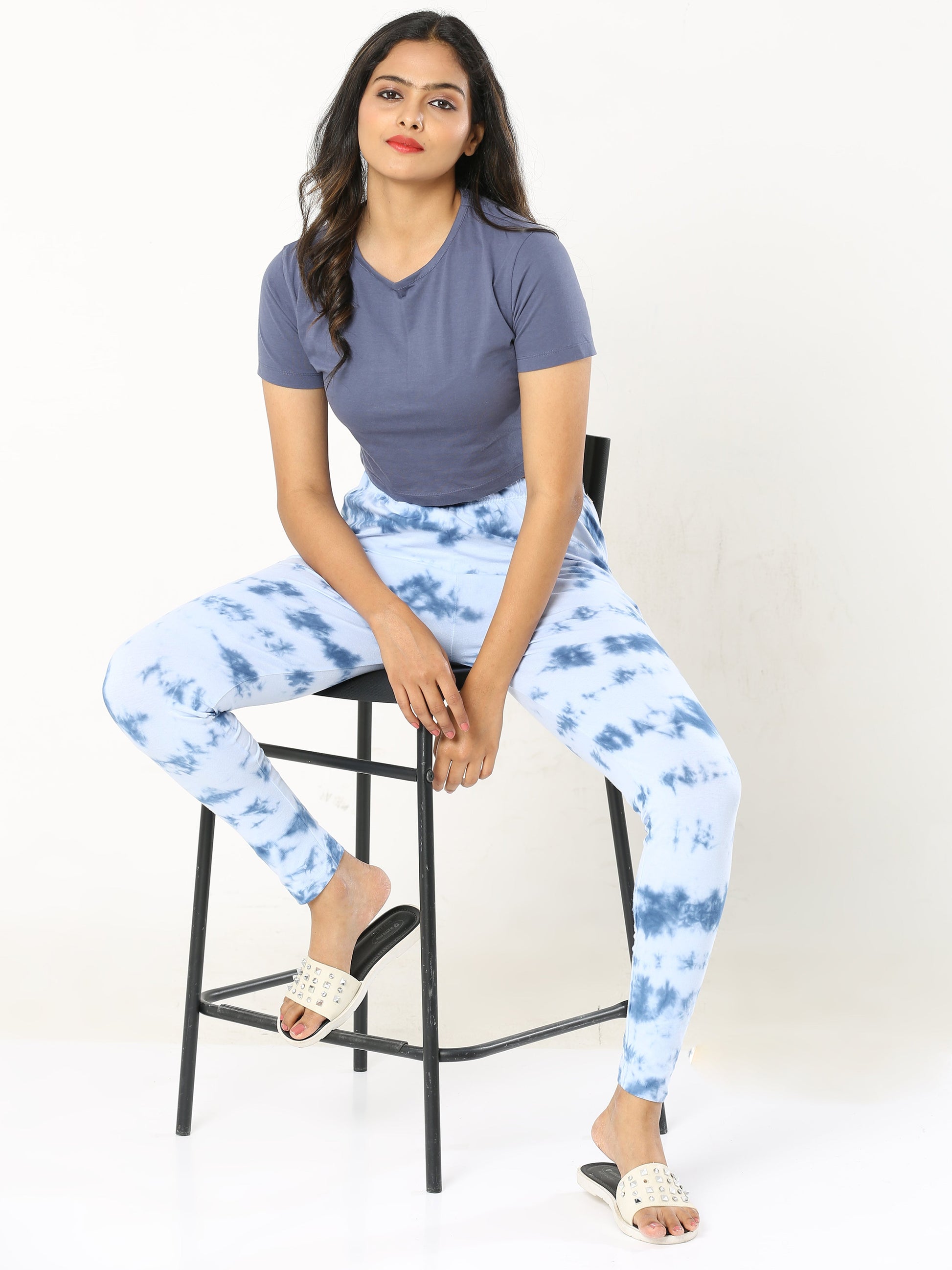 Tie & Dye Leggings - Blue
