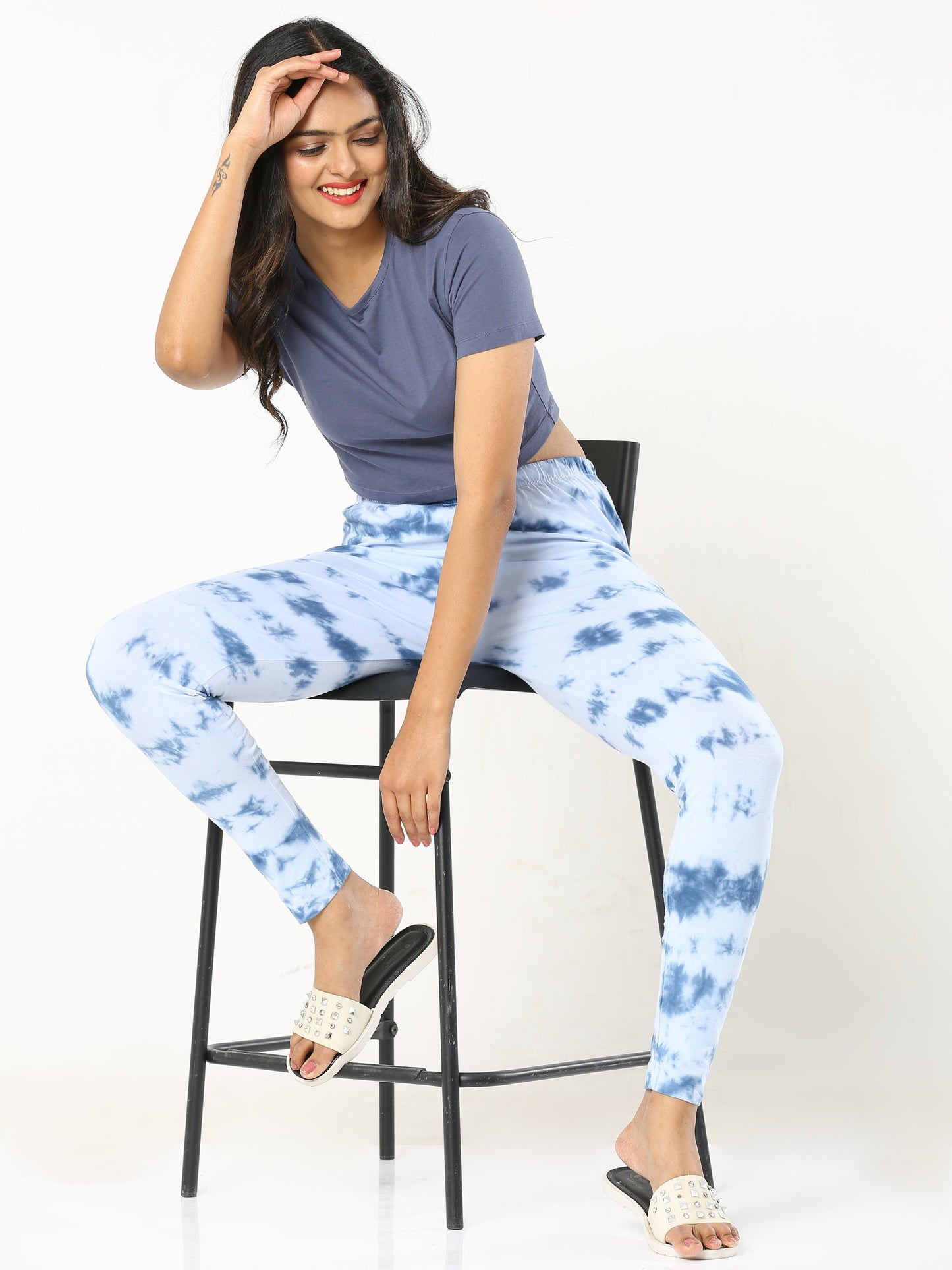 Tie & Dye Leggings - Blue
