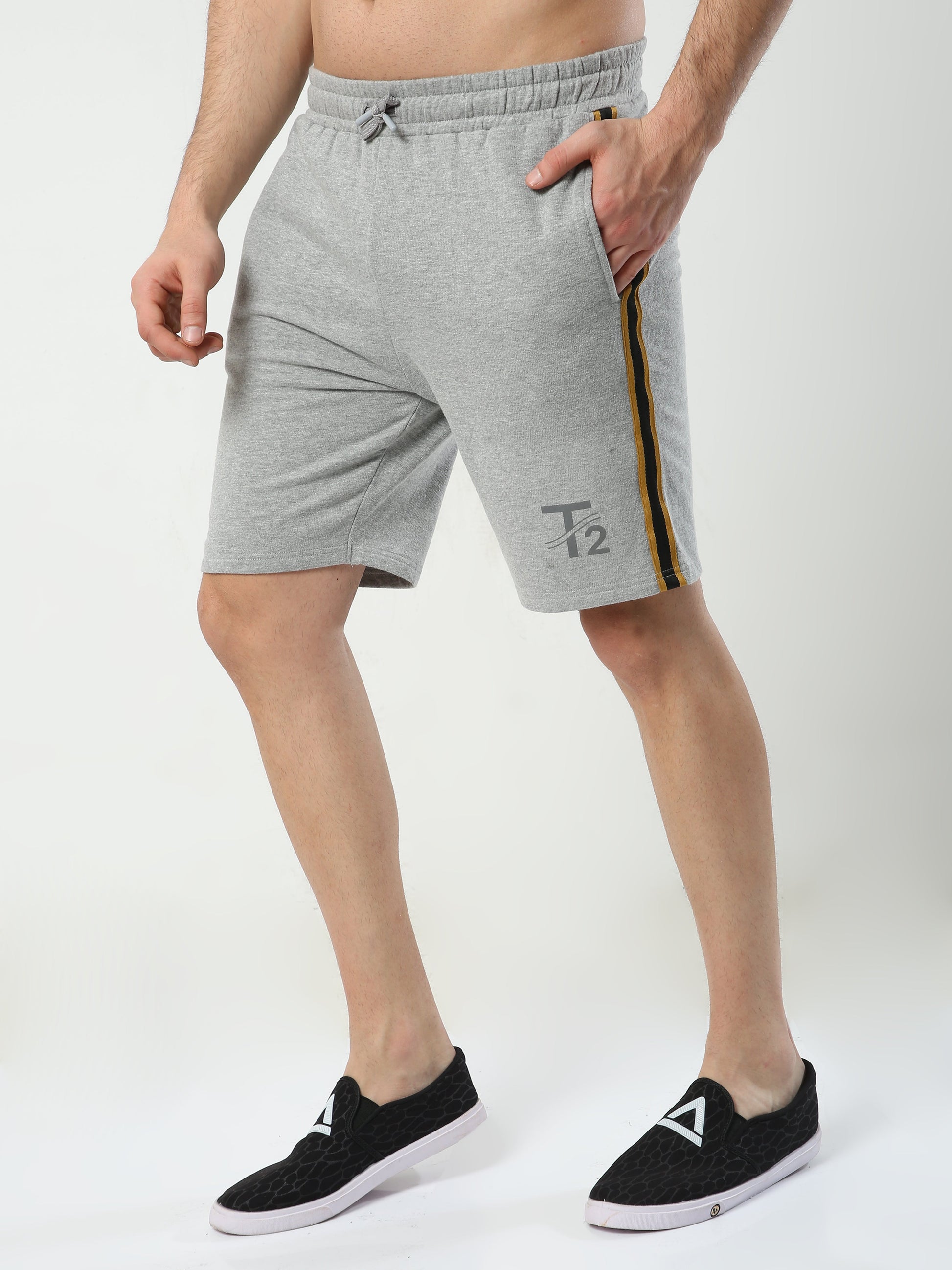 Comfy Cotton - Men's Premium Shorts : Grey Mel