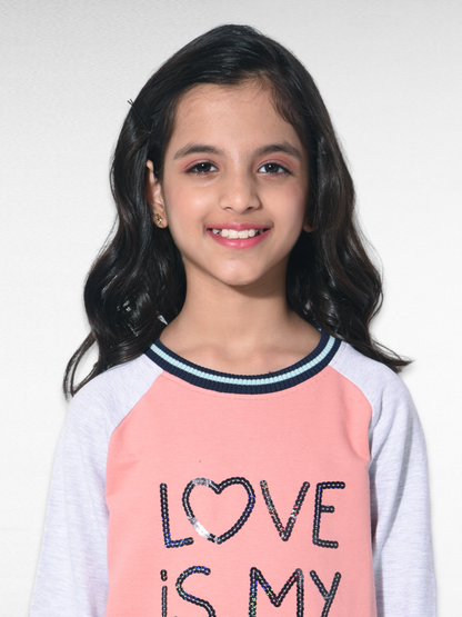 Love is my color girls Sweatshirt
