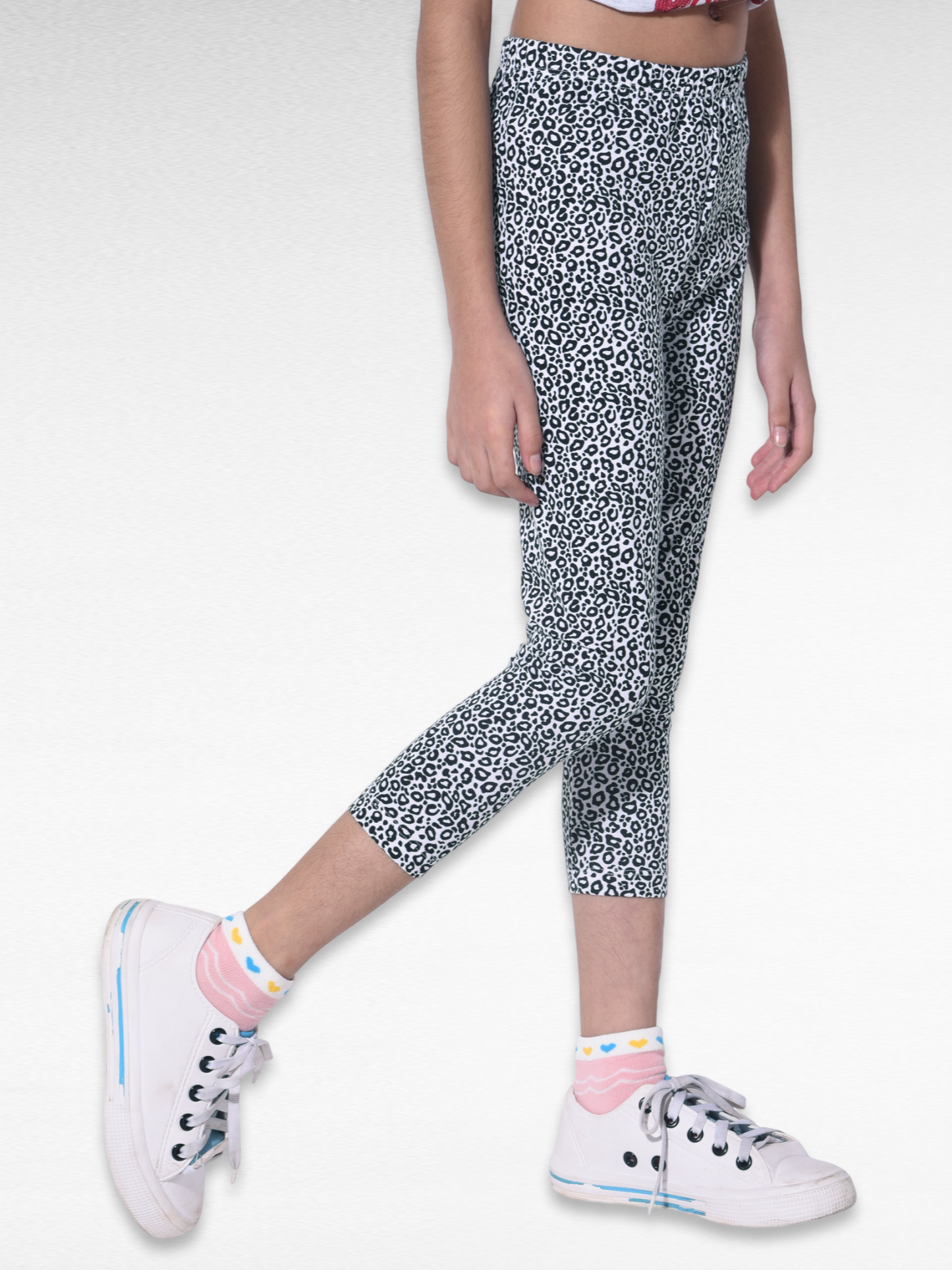 Black Catty Girls printed leggings